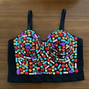 Taylor Swift Jeweled Corset Concert Top